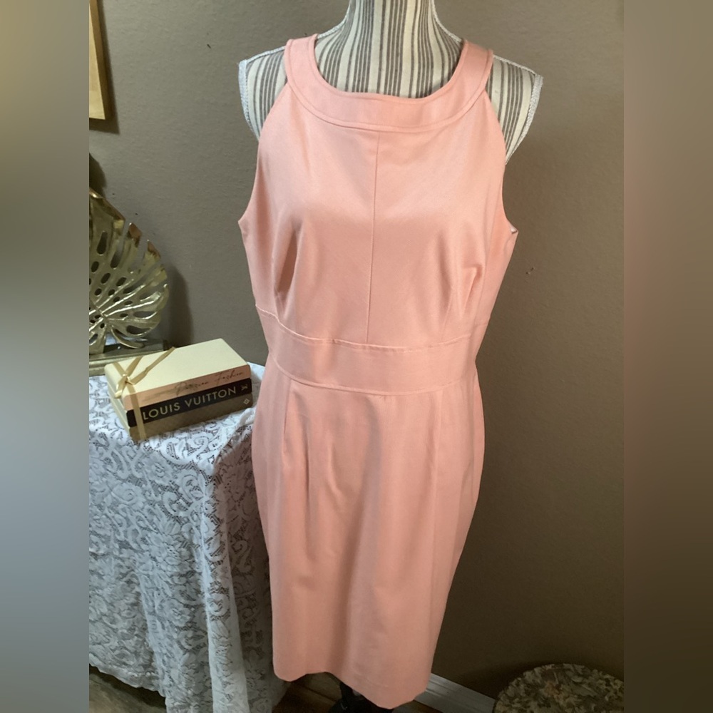 Tahari Arthur S. Levine Peach Stripes Dress & Blaizer - Picture 6 of 13